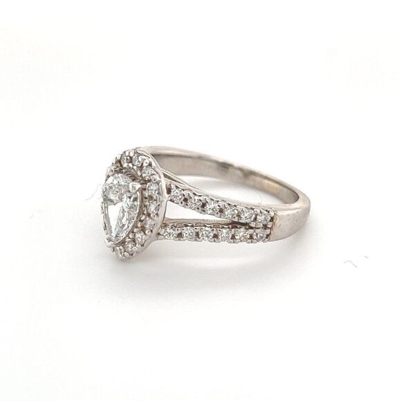 Pear Shape Diamond Engagement Ring 14k Gold 0.81 TCW Certified $5,490 121439 - Picture 12 of 14